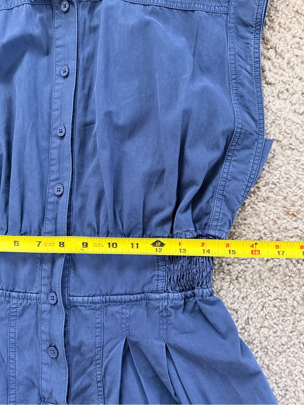 EUC ANTHROPOLOGY Shirting Parachute Jumpsuit - Picture 12 of 13